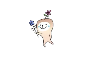 🌹 bf7b2165 귀여운, 만화, 꽃, 캐릭터, 기발한, 일러스트 telegram sticker