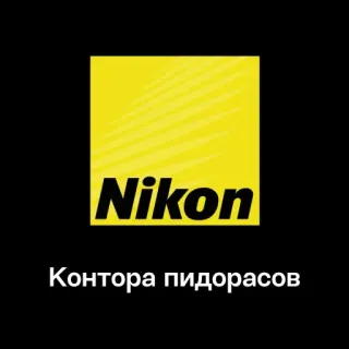 🏢 31620f15 Контора пидорасов nikon, macchina fotografica, russo, insultante, offensivo, fotografia telegram sticker