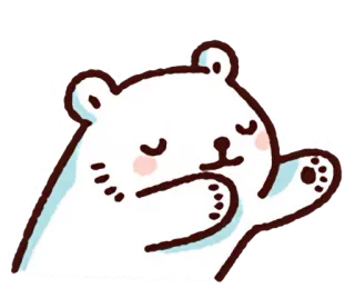 🐻 6ff9d30b oso, lindo, sticker, kawaii, animal, dibujo animado whatsapp sticker