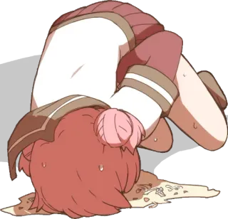 🤢 ad2bed99 Anime, Huilend, Schoolmeisje, Verdrietig, Emotioneel, Cartoon, Boos telegram sticker