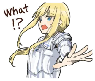 😱 b7021126 What !? Anime, Personage, Uitroep, Vraag, Pose telegram sticker