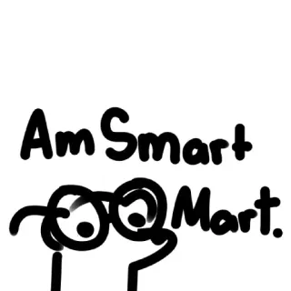 🤓 753f349f Am Smart Mart. 똑똑한, 안경, 지능적인, 만화, 웃긴, 귀여운 telegram sticker