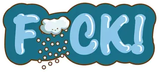 👌 ad8a5aa1 F*CK! adesivo, volgarità, offensivo, parolaccia whatsapp sticker