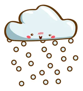 😢 f2bf8e7f meteo, nuvola, neve, kawaii, carino whatsapp sticker