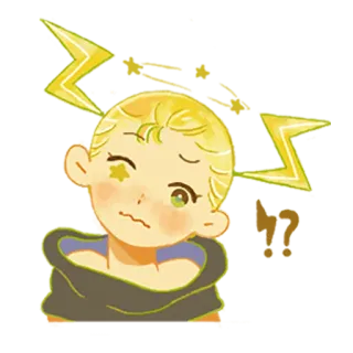 😵 a40707d9 desenho animado, adesivo, ferimento, dor de cabeça, tonto telegram sticker