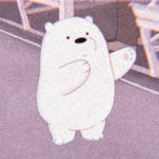🥺 15f7195b Ice Bear We Bare Bears Eisbär, Cartoon Bär, Weißer Bär, We Bare Bears, Animation telegram sticker