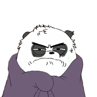 💢 aa40aeb1 Panda We Bare Bears Panda, We Bare Bears, Leuk, Cartoon telegram sticker