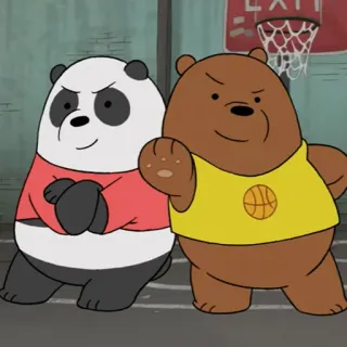 we bare bears 🍑 @peachpuffy whatsapp stickers