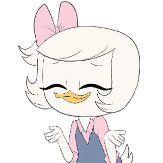 😌 a1074494 Webby Vanderquack DuckTales 维比, 唐老鸭俱乐部, 卡通, 迪士尼, 鸭子, 范德奎克 telegram sticker