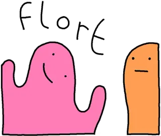 😗 4dda8d77 flore Cartoon, Blob, Figuren, Sticker telegram sticker