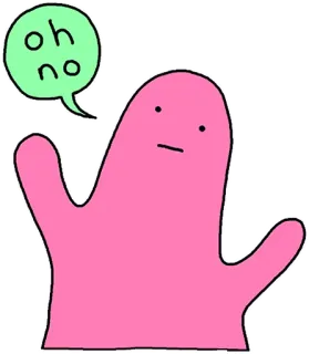 😐 ab26a200 oh no Cartoon, Rosa, Oh nein, Figur telegram sticker