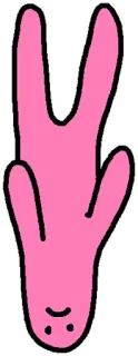 🙃 b1a3d6f2 rosa, hand, frieden, finger telegram sticker