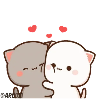 😻 12168b74 кот, сердце, милый, животное, любовь, каваий telegram sticker