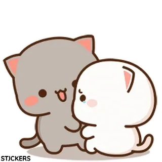 😽 ca2a5185 кошки, милые, каваи, наклейка, животные, мультик telegram sticker