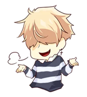 💁 fddc6014 Аниме, Мультфильм, Жест, Пожимает плечами, Милый, Персонаж telegram sticker