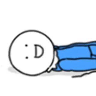 😖 05bbfa2e :D strichmännchen, gesicht, emotion, fröhlich, simpel, minimalistisch telegram sticker