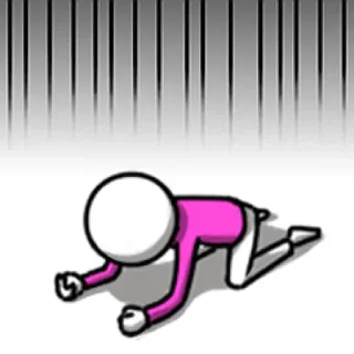 🌚 a6b93cb8 traurig, geschlagen, strichmännchen, verzweiflung, emotional, niedergeschlagen, qual telegram sticker