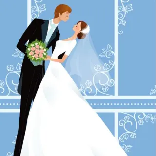 👫 3964c92e pernikahan, pengantin wanita, pengantin pria, perkawinan, pasangan, cinta telegram sticker
