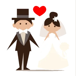 Wedding telegram stickers