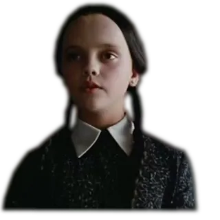 😾 fa3f5ffd Wednesday Addams The Addams Family Mittwoch, Addams Family, Christina Ricci, Figur, Goth, Serie whatsapp sticker