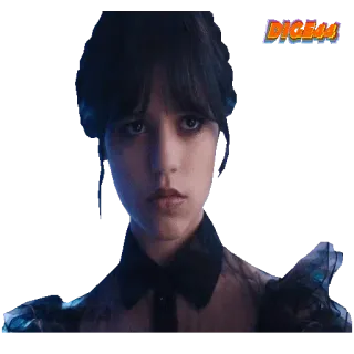 😾 0e279234 Wednesday Addams Wednesday DIG44 wednesday addams, goth, tv show, netflix, dark, creepy, jenna ortega telegram sticker
