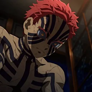 ✊ 21513246 Akaza Demon Slayer Akaza, Demon Slayer, Anime, Iblis, Peringkat atas whatsapp sticker