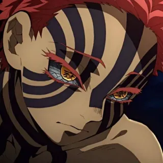 ✊ 2dedaf32 Akaza Demon Slayer Anime, Iblis, Akaza, Karakter, Kimetsu no Yaiba whatsapp sticker