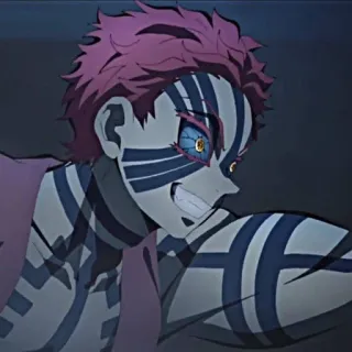 ✊ fb343cd9 Akaza Demon Slayer Anime, Iblis, Akaza, Kimetsu no Yaiba whatsapp sticker