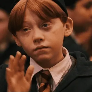 😕 af93d9a8 Ron Weasley Harry Potter гарри поттер, рон уизли, рыжие волосы, студент, волшебник, магия telegram sticker