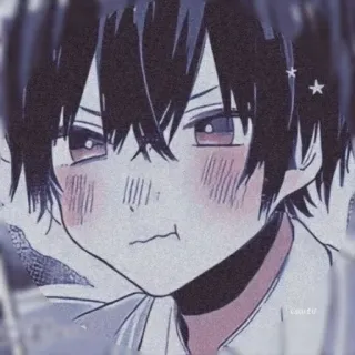 😖 ccb0217b Anime, Manga, Niedlich, Charakter, Junge, Illustration telegram sticker