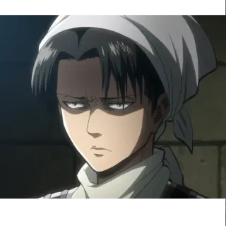 😂 4bc0b359 Levi Ackerman Attack on Titan Anime, Manga, Personaje, Levi, Ackerman, Limpieza, Serio telegram sticker