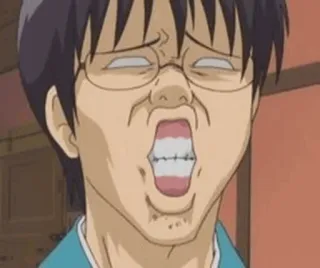 😂 4dce9cae cara graciosa, anime, expresión, raro, retrato telegram sticker