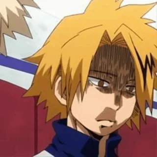 😂 5ea26c3b Denki Kaminari My Hero Academia Anime, My Hero Academia, Denki Kaminari, Personaje, Expresión telegram sticker