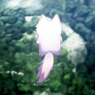 ❤️ 619ee457 Anime, Zwierzę, Urocze, Lis, Fantasy telegram sticker