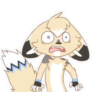 😱 3cd32c0c Hoạt hình, Động vật, Furry, Sốc, Lo lắng, Dễ thương telegram sticker