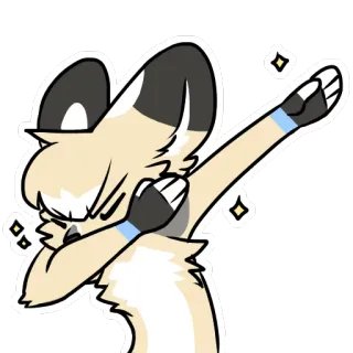 ✨ 4875b993 động vật, dab, nhãn dán, hoạt hình, furry, nhân vật, linh vật telegram sticker