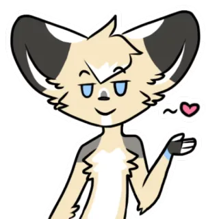 😘 5dd2f6fc Furry, Hình người thú, Động vật, Cáo, Hoạt hình, Dễ thương telegram sticker