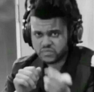 🎤 ab69c95b Person, Kopfhörer, Porträt, Boxen, Schwarzweiß telegram sticker