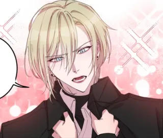 🌸 328bbfeb Anime, Manga, Pirang, Pria, Karakter whatsapp sticker