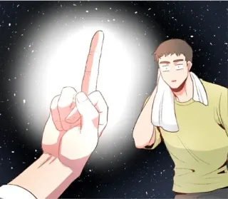 🖕 3efcc635 jari tengah, kasar, menyinggung, gestur, kesal, kartun whatsapp sticker