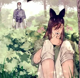 😣 bb944275 만절 Manhwa, Seni, Telinga kelinci, Korea whatsapp sticker