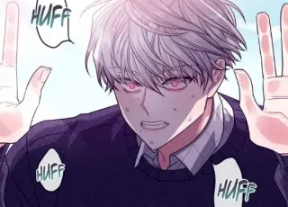 😠 cb3a15e0 HUFF Anime, Manga, Seni, Kartun, Ilustrasi whatsapp sticker