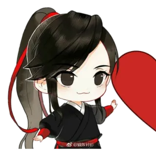 🏵 b0d64801 Anime, Chibi, Kreskówka, Postać telegram sticker