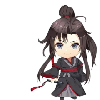 🏵 f2338156 Wei Wuxian Mo Dao Zu Shi Anime, Chibi, Manga, Postać, Słodkie telegram sticker