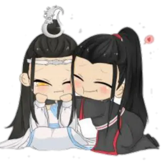 🏵 fd3dd7bb Chibi, Anime, Słodkie, Przyjaźń telegram sticker