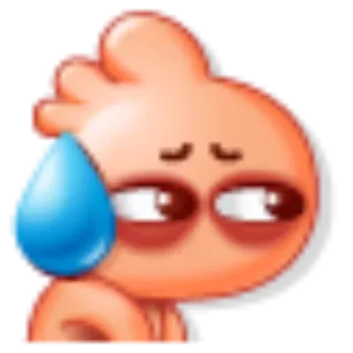 🌚 c6409d0b 汗, 担心, 焦虑, 卡通人物 telegram sticker