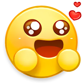 🦇 032aeb71 Emoji, Kawaii, Imut, Hati, Senang telegram sticker