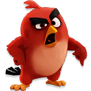 🦇 d45a2d5a Red Angry Birds angry birds, merah, burung, kartun, karakter, permainan telegram sticker