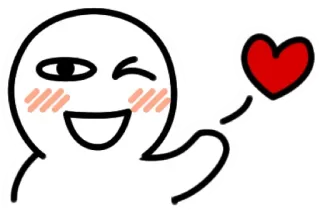 ❤️ 0a7d0dda hoạt hình, tình yêu, nháy mắt, trái tim, dễ thương, biểu tượng cảm xúc whatsapp sticker