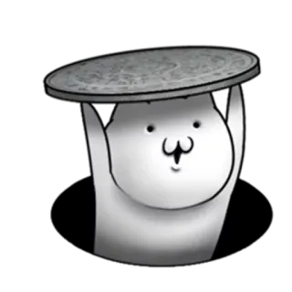 🙃 ad32c9ae 猫, 白, 動物, かわいい, 面白い, コイン telegram sticker